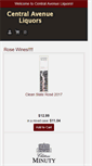 Mobile Screenshot of centralavewines.com