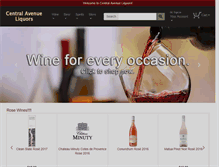 Tablet Screenshot of centralavewines.com